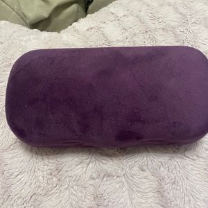 Purple velvet sunglasses case